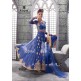 Royal Blue Center Slit Anarkali Suit Indian Designer Dress