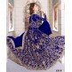 Z-12003A BLUE ZOYA GLITERZ STYLISH WEDDING WEAR DRESS (5 PIECE SUIT)