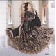 Z-12003C BLACK ZOYA GLITERZ STYLISH WEDDING WEAR DRESS (4 piece suit)