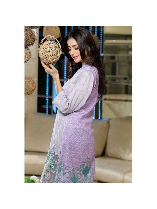 EA-33-A LIGHT PURPLE ESHA AISHA SUMMER LAWN EMBROIDERED SALWAR SUIT