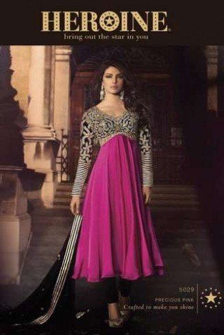 Pink Black Priyanka Chopra Dress