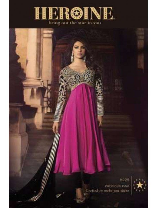 Pink Black Priyanka Chopra Dress