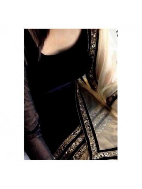 Black Velvet Salwar Kameez Suit