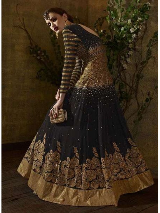 8102 BLACK KARMA TRENDS ANARKALI DRESS