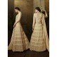 8107 CREAM KARMA TRENDS ANARKALI DRESS