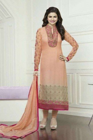 K3576 ORANGE KASEESH PRACHI-16 GEORGETTE SALWAR KAMEEZ