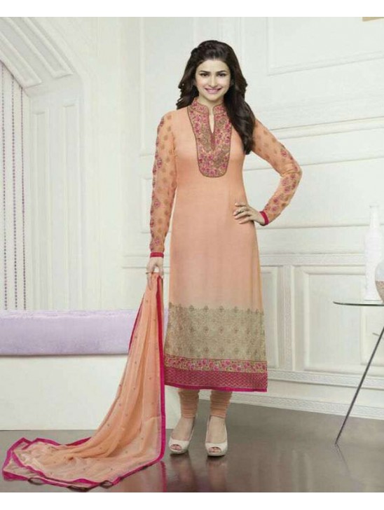 K3576 ORANGE KASEESH PRACHI-16 GEORGETTE SALWAR KAMEEZ