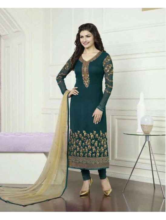 K3579 GREEN KASEESH PRACHI-16 GEORGETTE SALWAR KAMEEZ