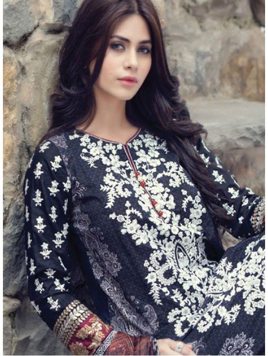 ZKH05 Maria B Khaadi EmbroidedPakistani Style Salwar Kameez Suit [ Replica ]