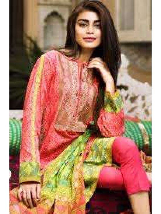 Z15222a Khaddi Lawn Pakistani Style Suit [ Replica ]