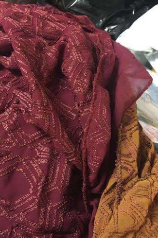 ZMB6002 MAROON MARIA B REPLICA PAKISTANI SALWAR KAMEEZ SUIT