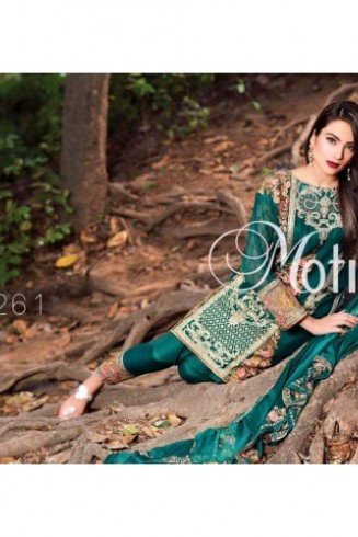 M1261 GREEN MOTIFZ INSPIRED PAKISTANI QUALITY COPY