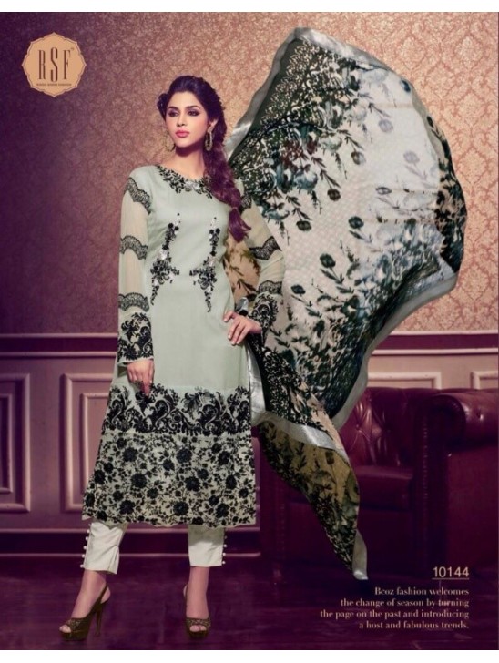 GREY RSF RIYAL INDIAN PARTY WEAR SUIT