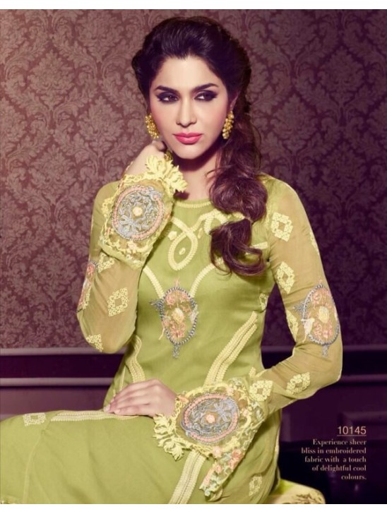 GREEN RSF RIYAL INDIAN PARTY WEAR SUIT