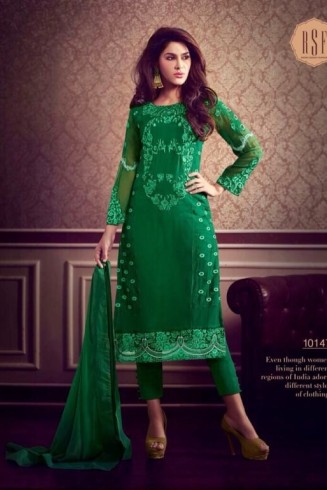 GREEN RSF RIYAL INDIAN PARTY WEAR SUIT