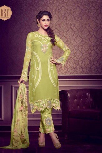 GREEN RSF RIYAL INDIAN PARTY WEAR SUIT