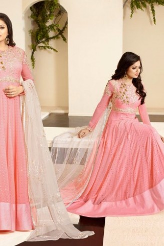 86005 PINK AND CREAM NITYA PARTY WEAR DESIGNER SUIT