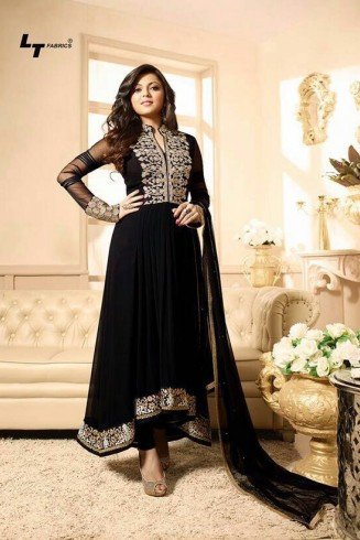 88012 BLACK LT NITYA PARTY WEAR ANARKALI SUIT 