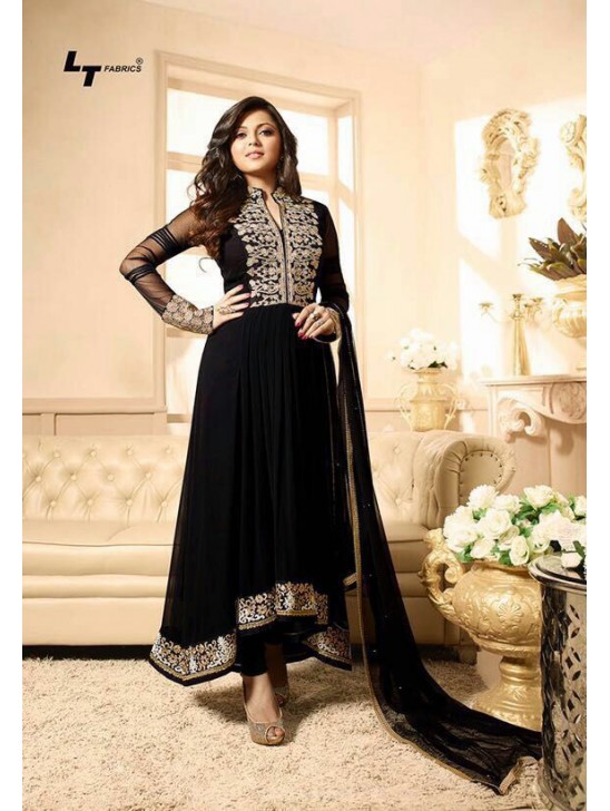 88012 BLACK LT NITYA PARTY WEAR ANARKALI SUIT