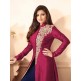 88008 MAROON AND BLUE LT NITYA PARTY WEAR ANARKALI SUIT