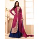 88008 MAROON AND BLUE LT NITYA PARTY WEAR ANARKALI SUIT