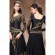 RANGSUTRA 7002 BLACK GEORGETTE ANARKALI STYLE DRESS