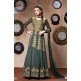 RANGSUTRA 7003 GREEN GEORGETTE ANARKALI STYLE DRESS