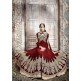 KJ03 RED KAJOL EMBROIDERED ANARKALI SUIT