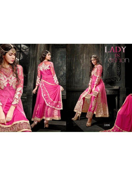 Princess Simayaa 1006 Pink Wedding Wear Anarkali Dress