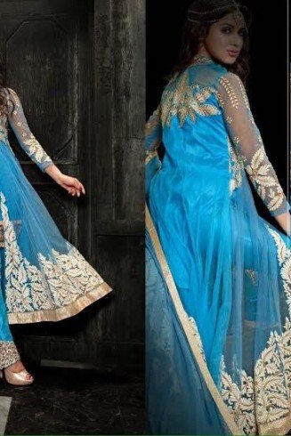 Princess Simayaa 1007 Blue Wedding Wear Anarkali Dress