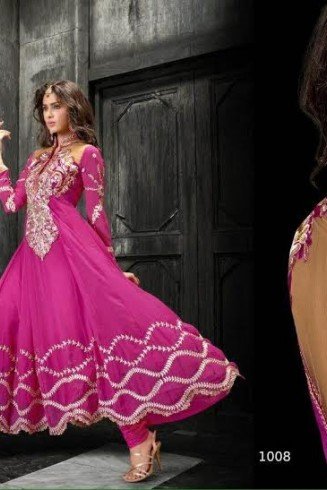 Princess Simayaa 1008 Dark Pink Wedding Wear Anarkali Dress