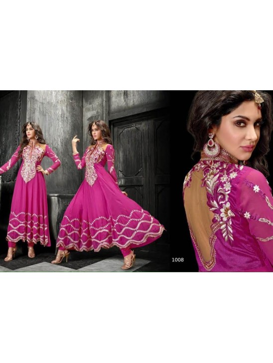 Princess Simayaa 1008 Dark Pink Wedding Wear Anarkali Dress