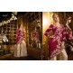 S43 RED AND BEIGE BLOSSOM SYBELLA DESIGNER DRESS