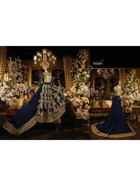 S42 BLUE BLOSSOM SYBELLA DESIGNER LEHENGA DRESS