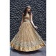 Golden Bridal Lehenga Indian Traditional Wedding Dress