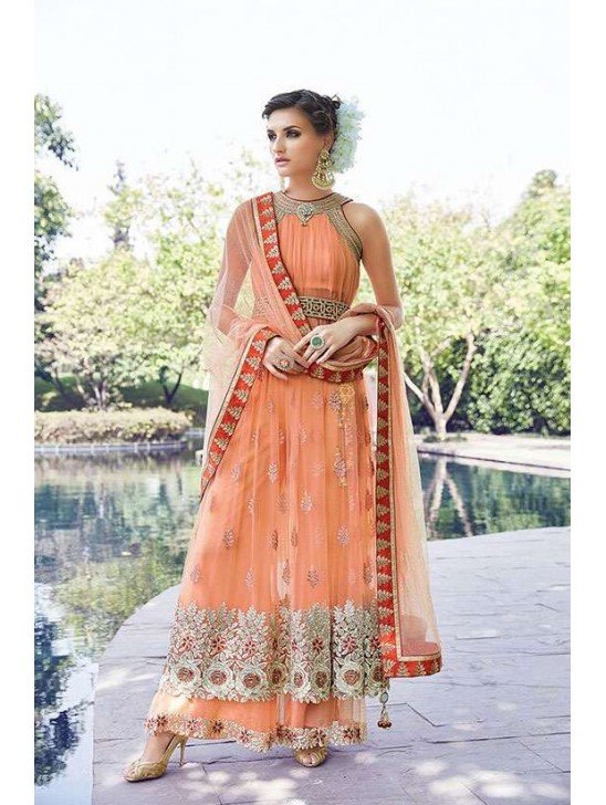 Orange Cocktail Indian Designer Dress