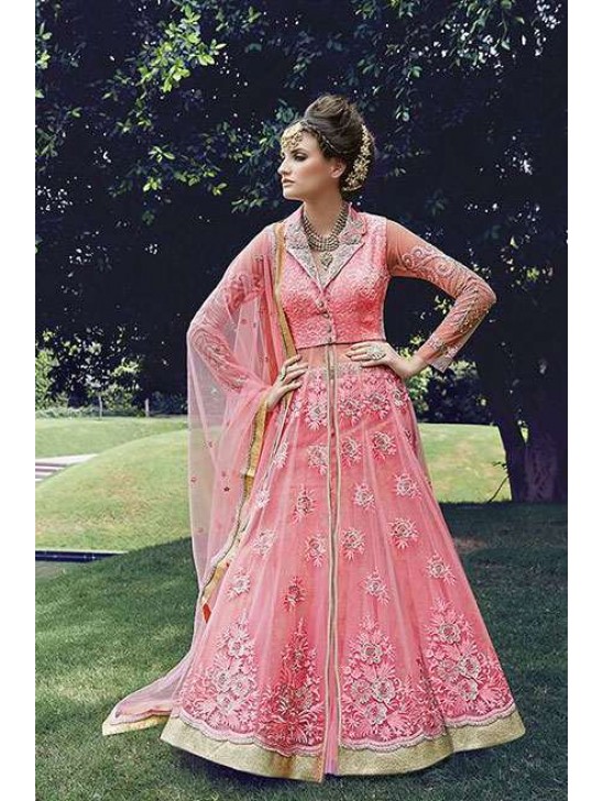 Pink Pakistani Designer Lehenga Wedding Outfit