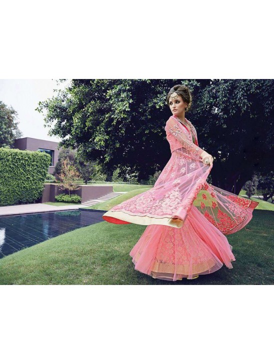 Pink Pakistani Designer Lehenga Wedding Outfit